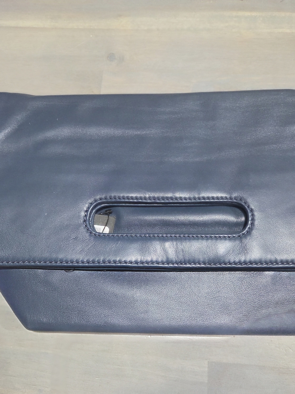 Navy Blue Foldable Oversized Soft Slouchy Handbag NWT